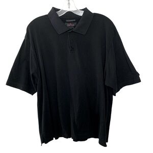 Weir Golf Men's Black Polo Shirt Short Sleeves Size Large Preppy